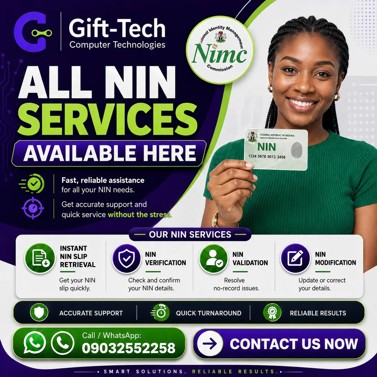 Gift-Tech NIN Assistance Services service