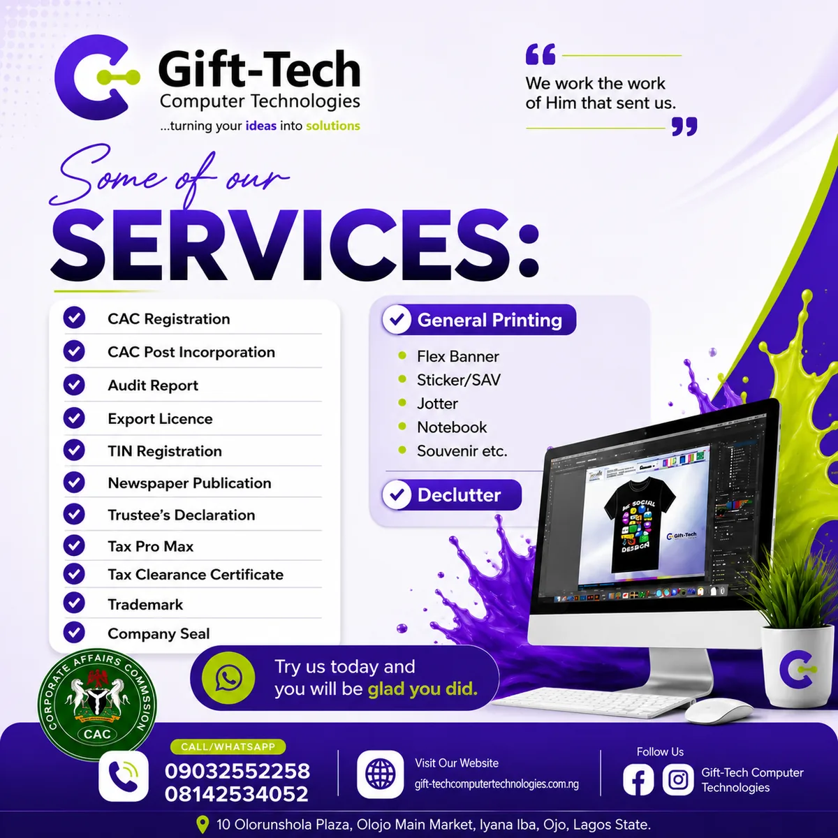 Overview of Gift-Tech business and technology services